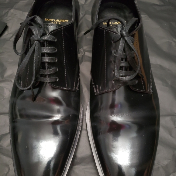 Saint Laurent Other - **SOLD***Saint Laurent Black Montaigne 25 Derby Shoe Mens Size 43
